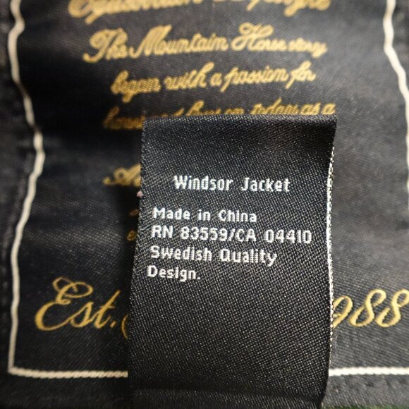 Mountain Horse Windsor Jacket Women’s Medium Black Navy Hooded Equestrian - Picture 4 of 16